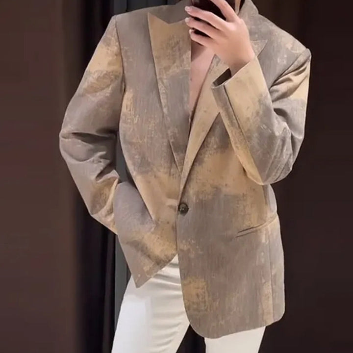 Damen Modischer Oversized-Blazer mit strukturiertem Design Drune
