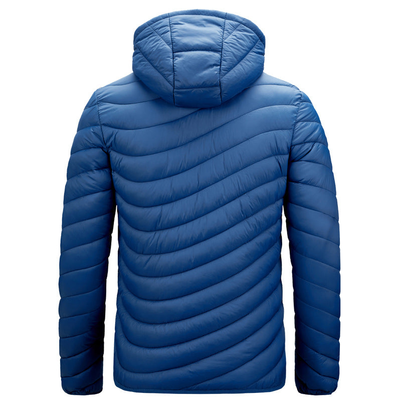 Drune | Gesteppte leichte Herrenjacke mit Kapuze