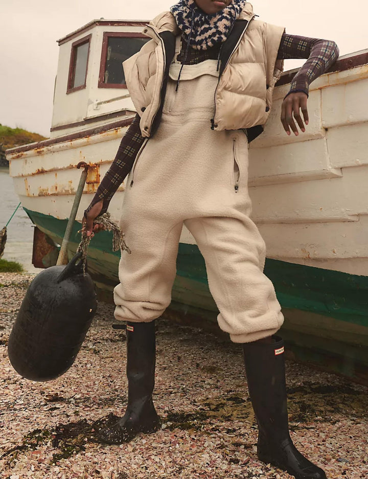 Damen Fleece-Latzhose mit praktischen Taschen und weicher Innenseite Drune