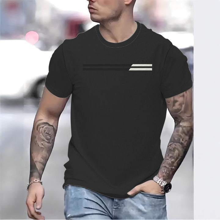 Herren T-Shirt mit stilvollem Linienmuster Drune