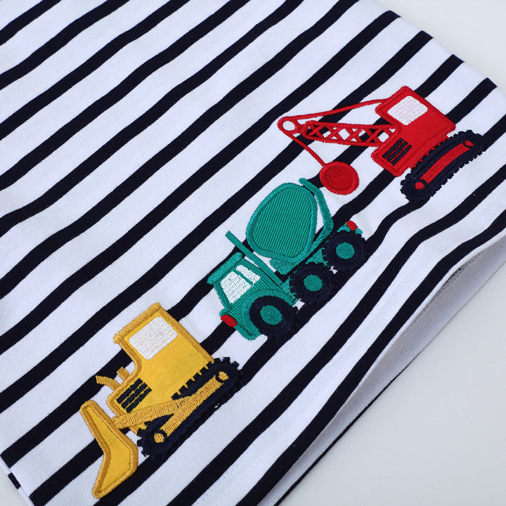 Jungen T-Shirt mit einzigartigem Baustellenfahrzeug-Motiv Drune