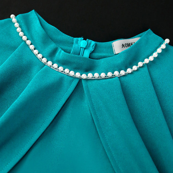 Damen elegantes Abendkleid mit schickem Cape und figurbetonter Silhouette Drune