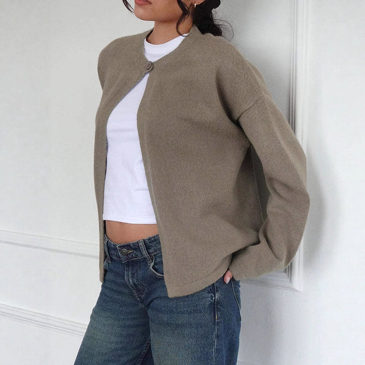 Damen Strickjacke mit praktischen Knopfdetails und lässigem Schnitt Drune