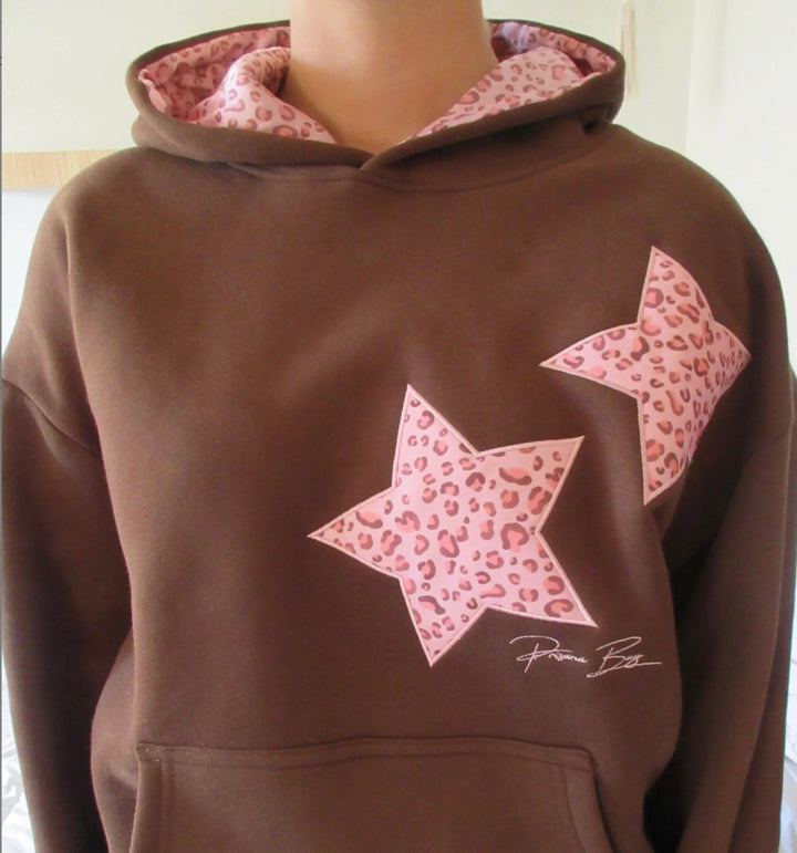 Damen Kapuzenpullover mit kreativem Tiermuster Drune