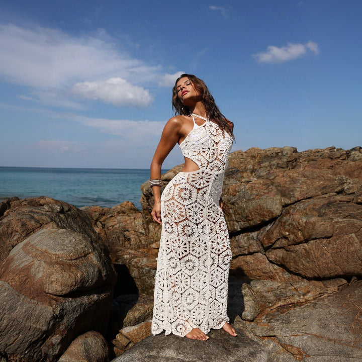 Damen Häkelkleid Drune