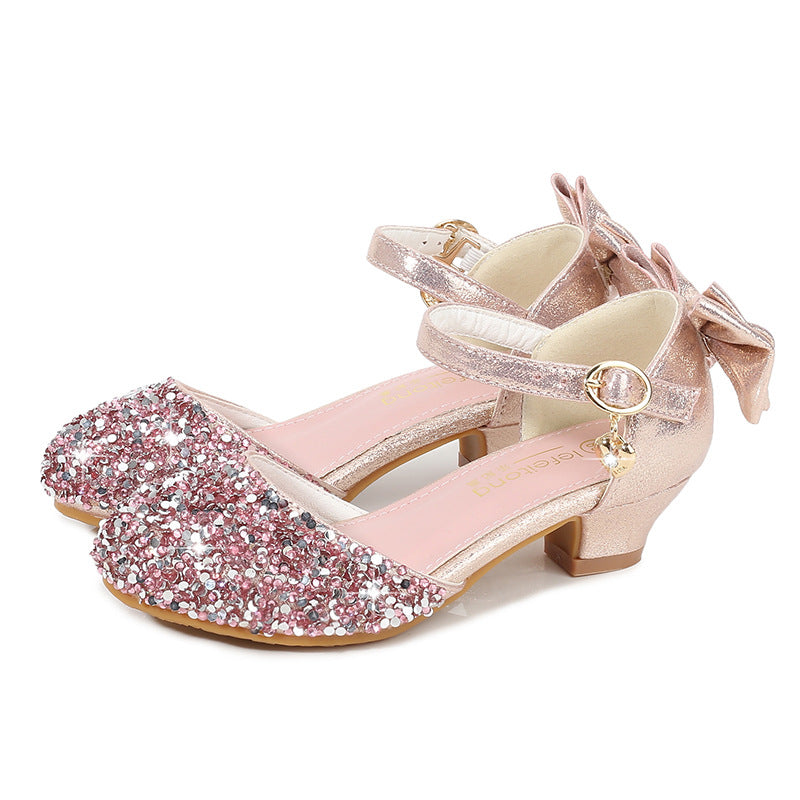 Mädchen Elegante Ballerina Sandalen mit Glitzerverzierung Drune