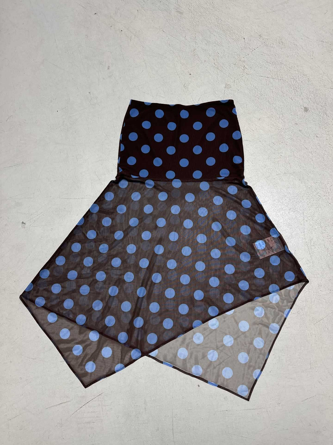 Damen ärmelloses Oberteil mit einzigartigem polka-dot Design und verstellbarem Halspartie Drune