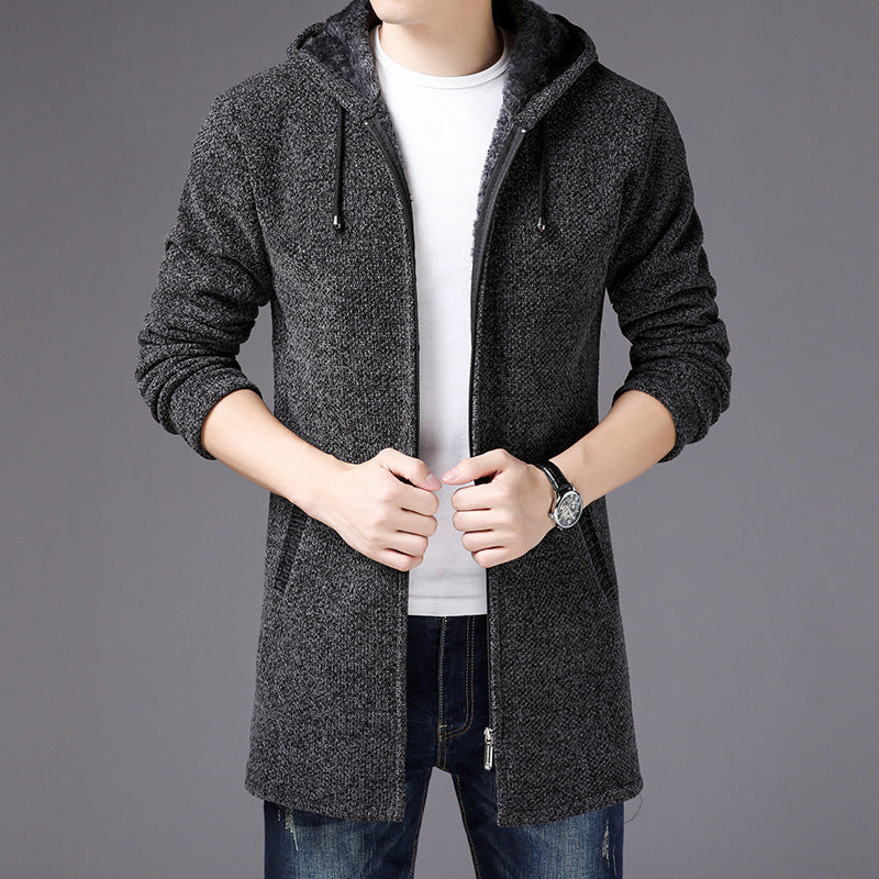 Drune | Reißverschlussjacke mit Kapuze Weiche Strickware Modern und Bequem