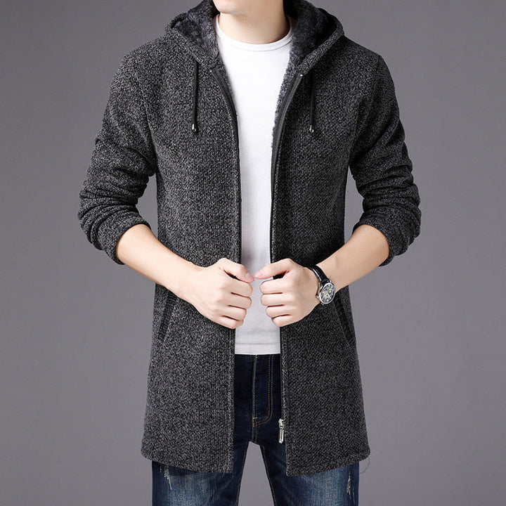 Drune | Reißverschlussjacke mit Kapuze Weiche Strickware Modern und Bequem