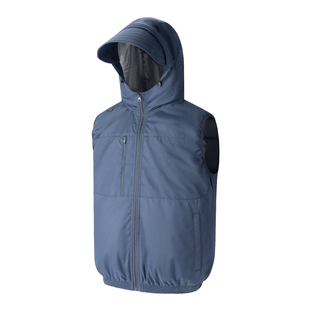 Herren nan technische Outdoorweste mit Kapuze und Visor Drune