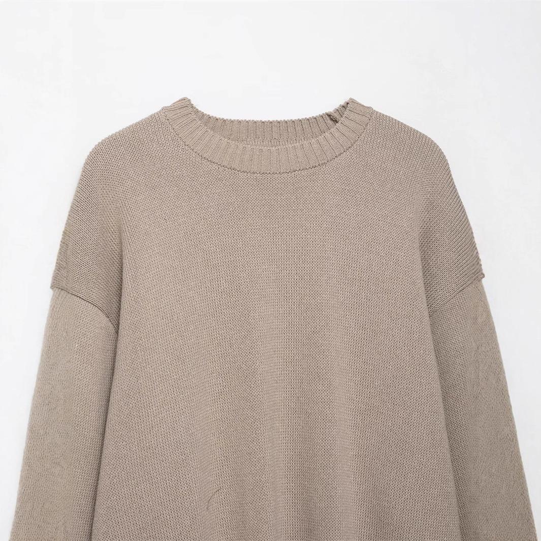 Damen gemütlicher Strickpullover Drune