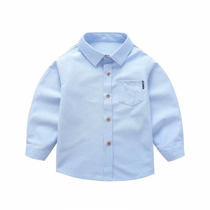 Unisex Langarmbluse mit modischer Brustapplikation Drune