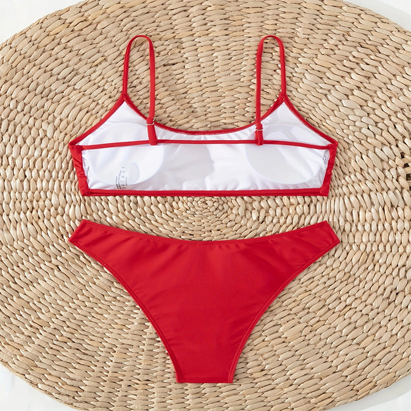 Damen Bikiniset mit verstellbaren Spaghetti-Trägern Drune