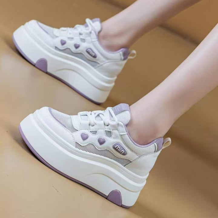 Damen Plateausneakers mit trendigem Design und komfortabler Dämpfung Drune