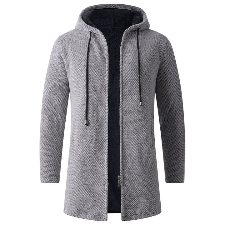 Herren lässige Kapuzenjacke mit weichem Innenfutter Drune