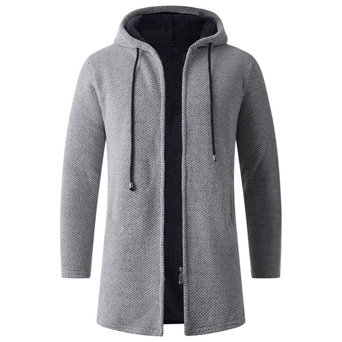 Herren lässige Kapuzenjacke mit weichem Innenfutter Drune