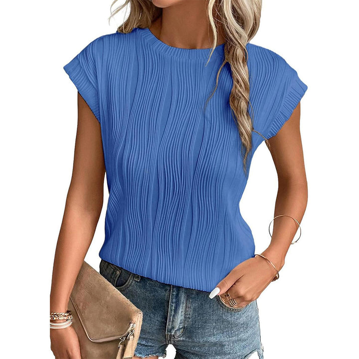 Damen Plissee T-Shirt Drune