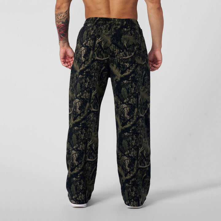 Herren Freizeithose im modernen Camouflage-Design mit elastischem Bund Drune