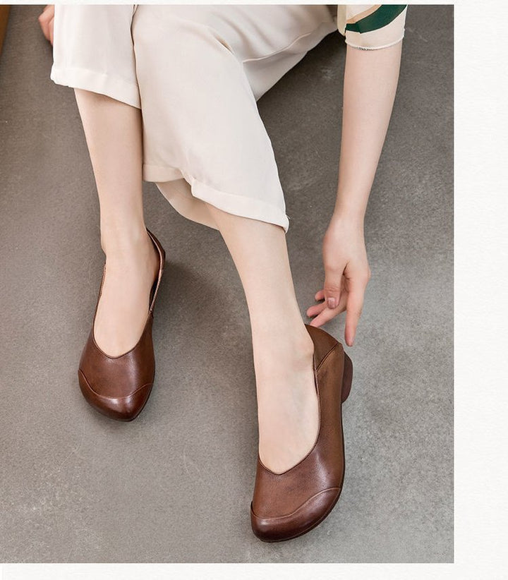 Damen nan elegante Slipper-Ballerina mit ergonomischem Komfortfußbett und dezenter Ziernaht Drune