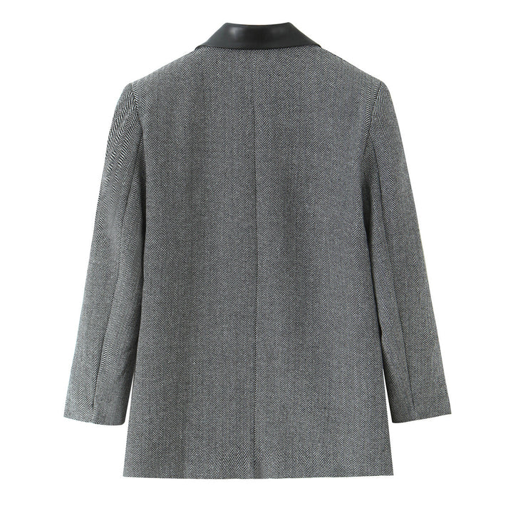 Damen modischer Blazer mit doppelter Knopfleiste und elegantem Revers Drune
