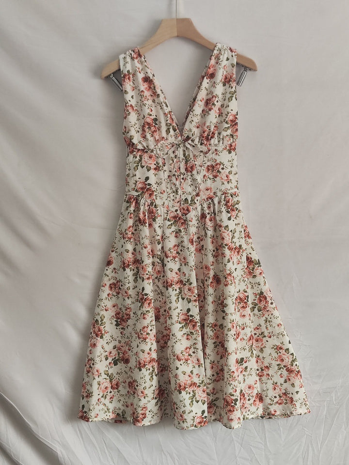 Damen Maxikleid mit floralem Design und praktischen Taschen Drune