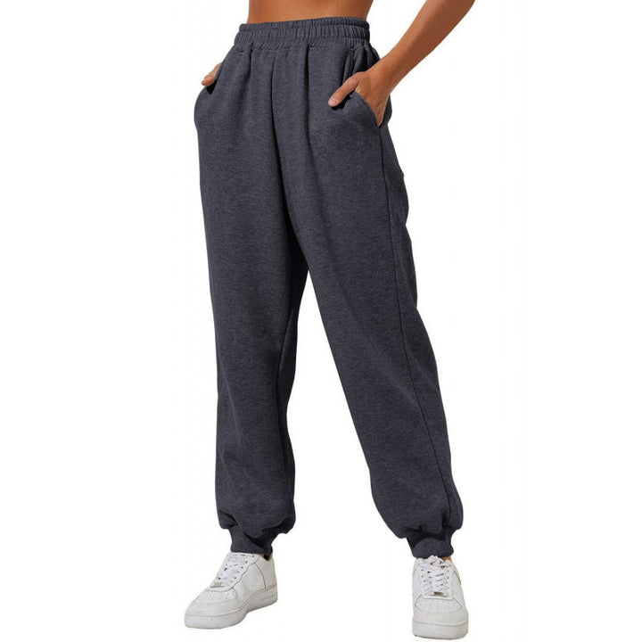 Damen Jogginghose mit elastischem Bund und seitlichen Eingrifftaschen Drune