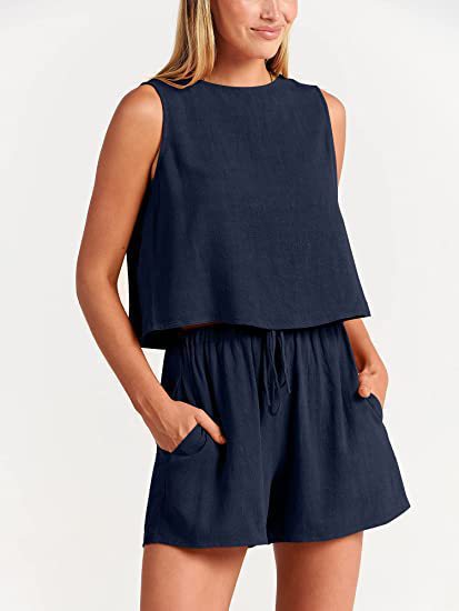 Damen Bequemes Jumpsuit mit weitem Schnitt und praktischen Taschen Drune
