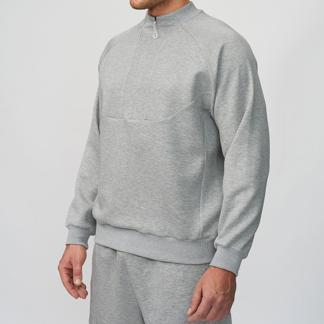 Herren Sportlicher Quarter-Zip Pullover Drune