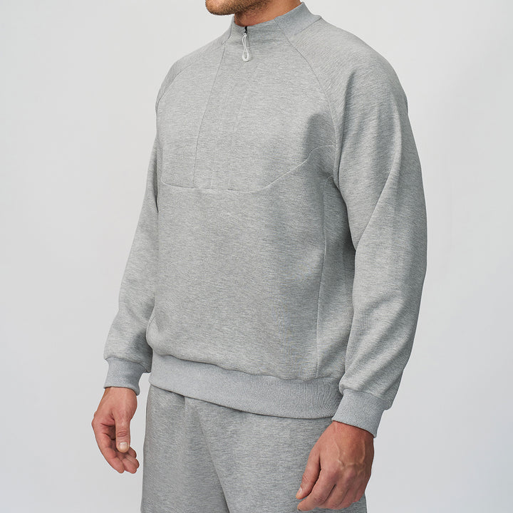 Herren Sportlicher Quarter-Zip Pullover Drune
