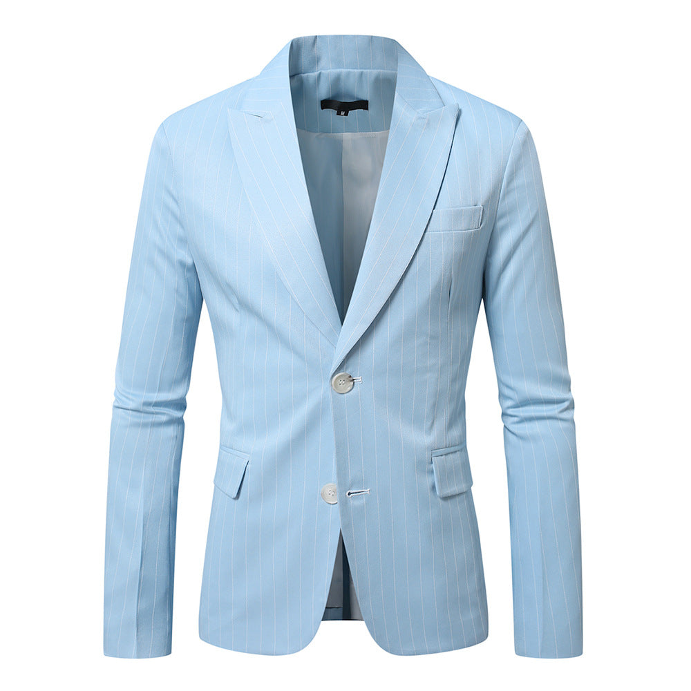 Herren Maßgeschneiderter Nadelstreifen Blazer Drune