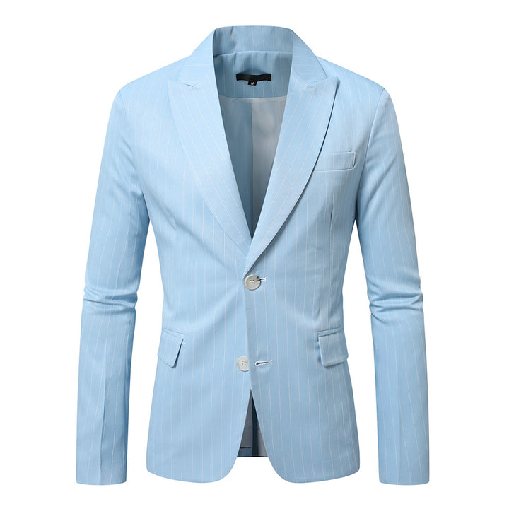 Herren Maßgeschneiderter Nadelstreifen Blazer Drune