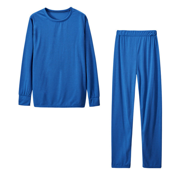 Damen Langarm Schlafanzug Set mit elastischen Hosen Drune