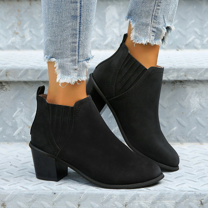 Drune | Vintage Stiefeletten Mit Klobigem Absatz