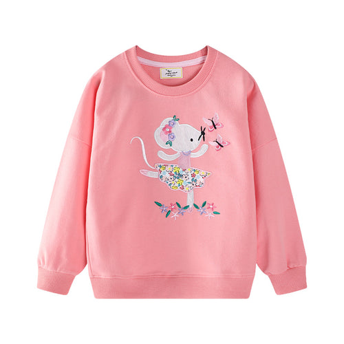 Mädchen Sweatshirt mit verspieltem Mäuse-Design Drune
