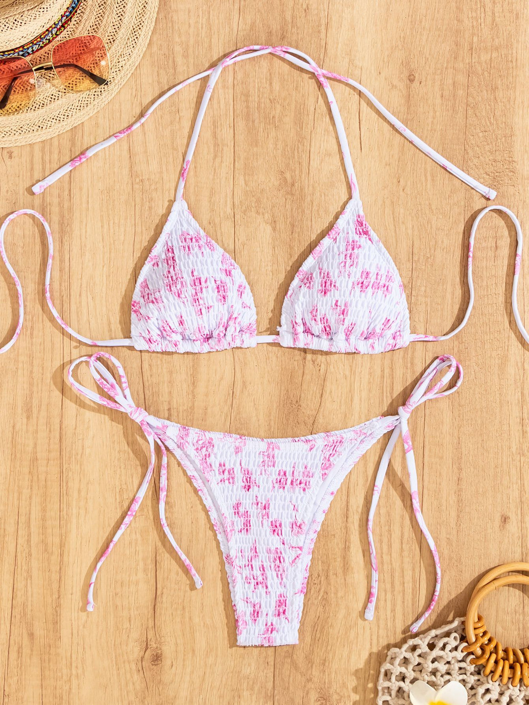Damen Triangel-Bikini mit verspieltem Rüschendesign Drune