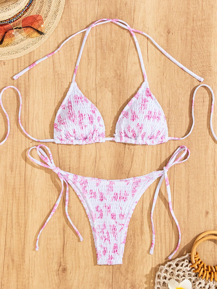 Damen Triangel-Bikini mit verspieltem Rüschendesign Drune