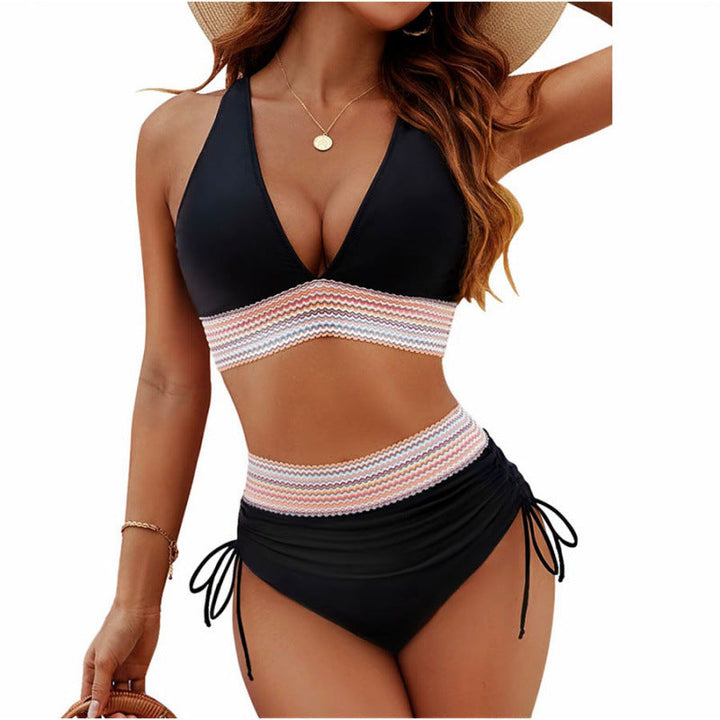 Damen Triangel-Bikini mit verstellbaren Riemen und moderner Rüschenoptik Drune