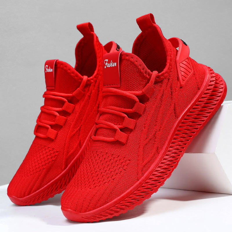 Herren nan gestrickter Slip-On Sneaker mit elastischer Schnürung, sockenähnlichem Schaft und profilierter rutschfester Laufsohle Drune