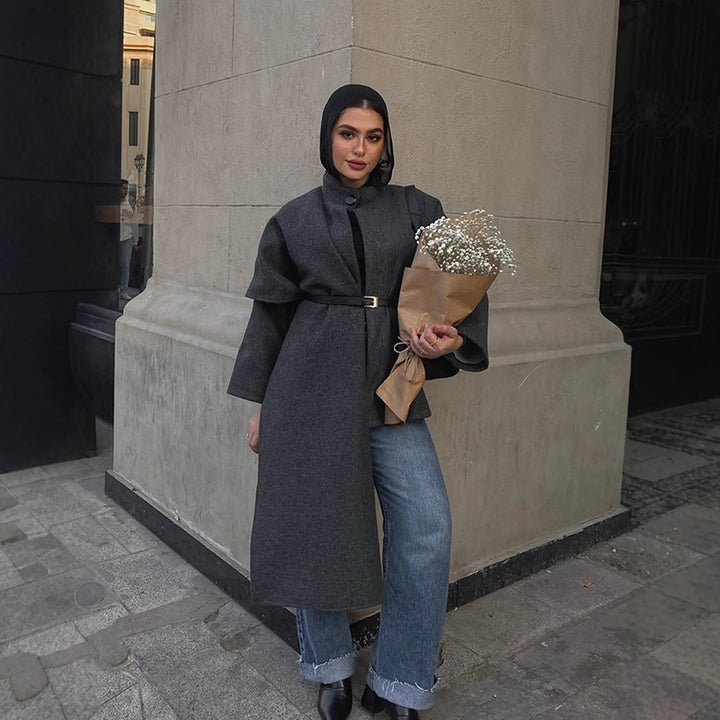 Damen elegante Oversized Jacke Drune