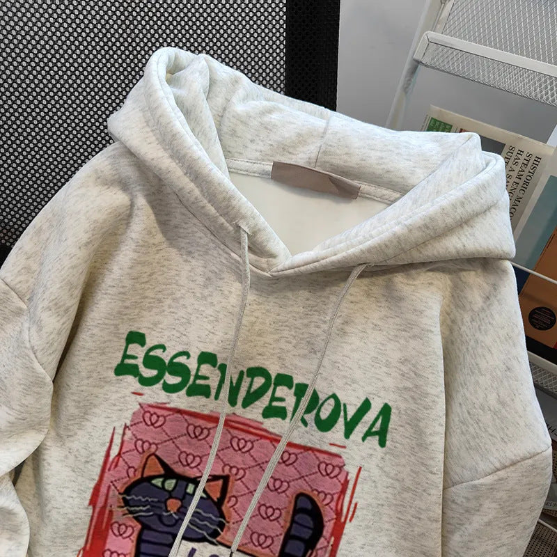 Damen Trendiger Kapuzenpullover Drune
