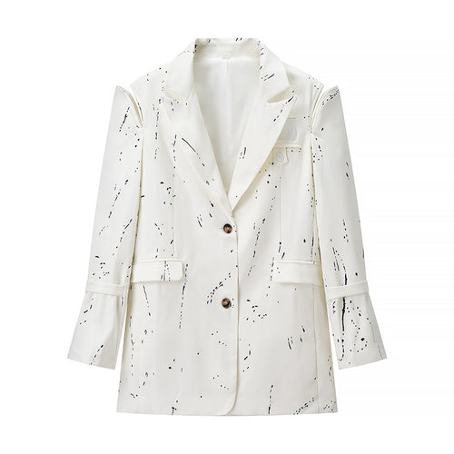 Damen trendiger Oversized-Blazer Drune