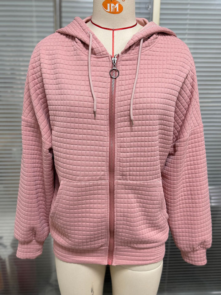 Damen Kapuzenjacke mit strukturiertem Design und praktischen Taschen Drune