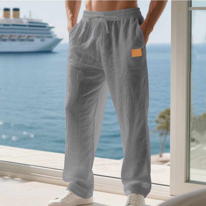 Herren Bequeme und luftige Sommerhose aus leichtem Leinenmaterial Drune