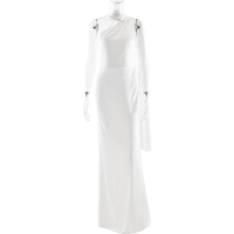 Damen Elegantes asymmetrisches Abendkleid mit schmalem Schnitt und raffinierten Details Drune