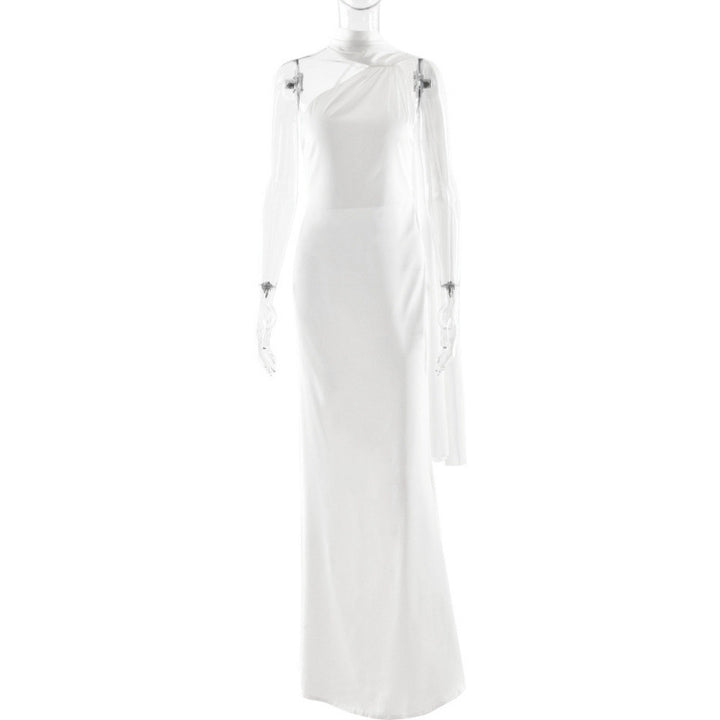 Damen Elegantes asymmetrisches Abendkleid mit schmalem Schnitt und raffinierten Details Drune