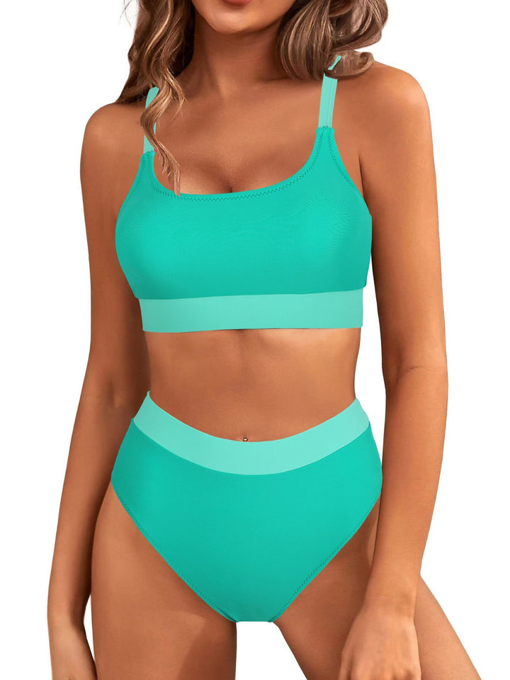 Damen Hochtaillierter Bikini mit sportlichem Schnitt Drune