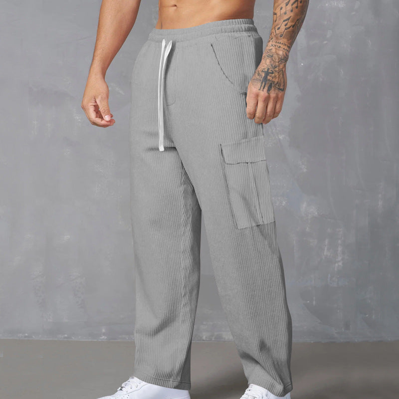 Herren Cargo-Jogginghose mit praktischen Seitentaschen und elastischem Bund Drune