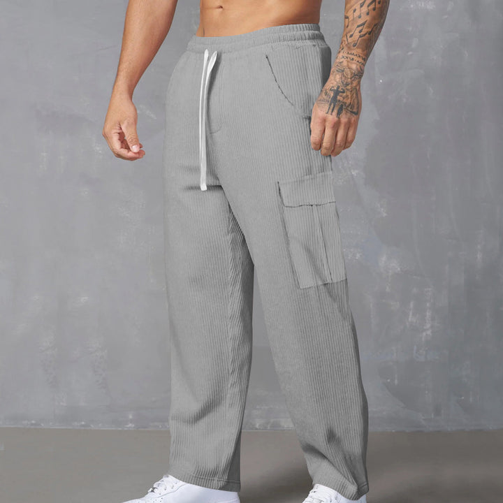Herren Cargo-Jogginghose mit praktischen Seitentaschen und elastischem Bund Drune