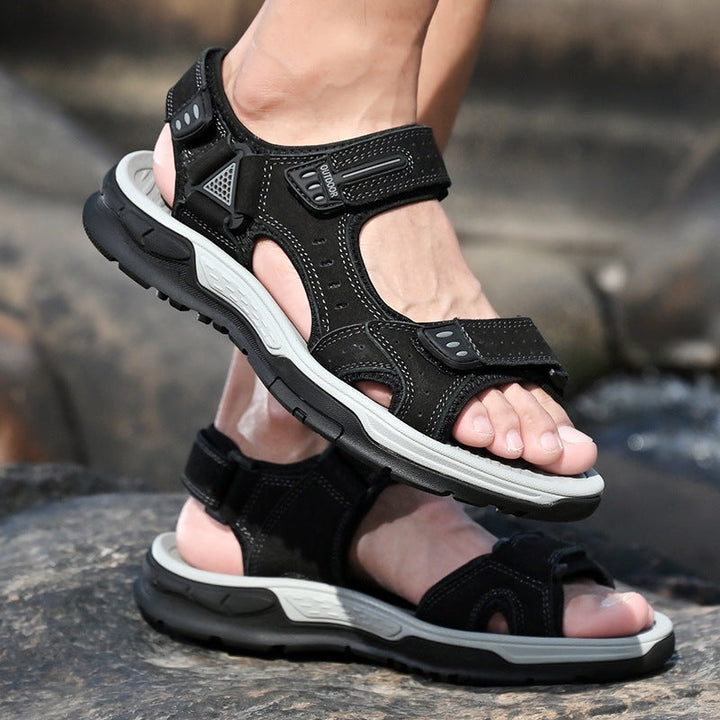 Herren Sportliche Outdoor-Sandalen mit verstellbarem Riemensystem und rutschfester Sohle Drune