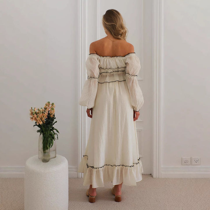 Damen luftiges Crop-Top mit Rüschen und Bindegürtel Drune